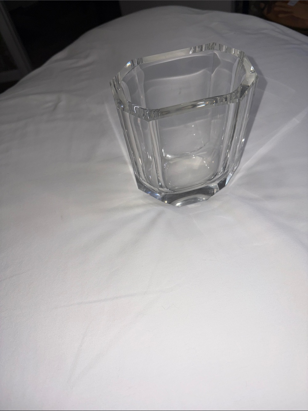 Faceted Crystal Vase